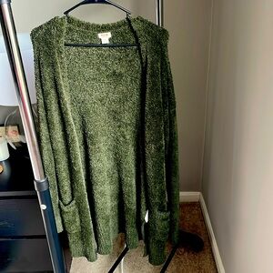 Dark Green Mossimo Supply Co. long sweater size medium